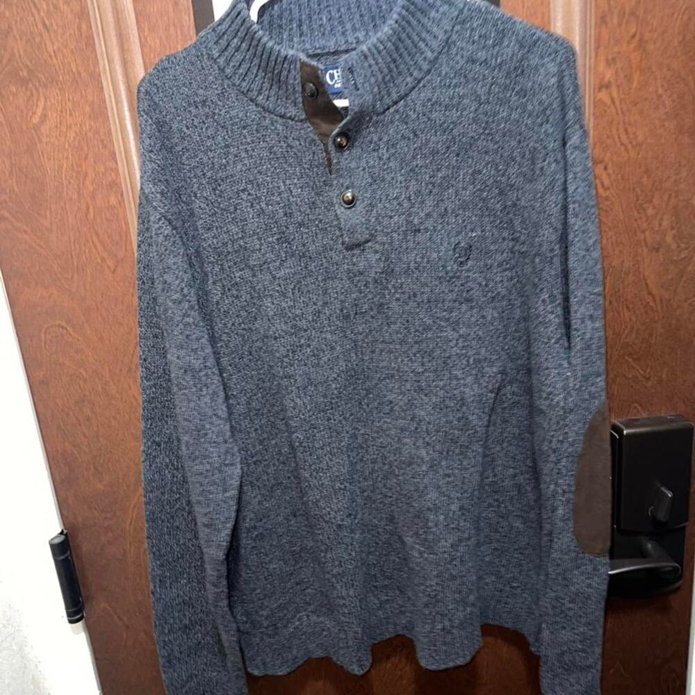 Gray Chaps Sweater - Size Large